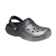 5. Klapki sandały Crocs Classic Glitter Lined Clog Srebrne - 205842-067