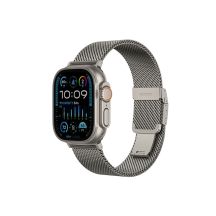Pasek AMAZINGTHING Titan Premium Metal Band na AppleWatch 38/40/41/42/44/45/46/49 mm - srebrny