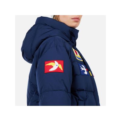 4. Kurtka narciarska damska ROSSIGNOL W JCC ALLSNOW DOWN JKT niebieska
