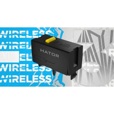 10. HATOR Pulsar 3 Wireless myszka Gaming Oburęczny RF Wireless + Bluetooth + USB Type-C Optyczny 12000 DPI