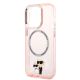 6. Etui Karl Lagerfeld Iconic Karl&Choupette MagSafe na iPhone 14 Pro Max - różowe