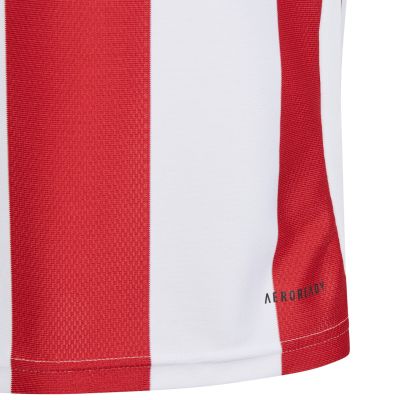 10. Koszulka dla dzieci adidas Striped 24 Jersey biało-czerwona IW2133