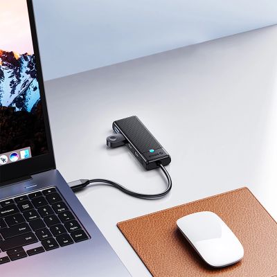 5. Hub USB-C Orico PAPW4A-C3 stacja dokująca 4x USB-A 3.0 - czarny
