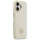 4. Etui Guess Grained Strass Logo MagSafe na iPhone 17 - beżowe