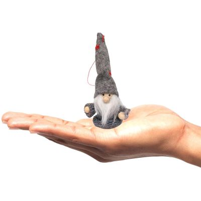 16. ZAWIESZKA BOMBKA SKRZAT SZARY 11CM