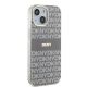 4. Etui DKNY IML Mono & Stripe MagSafe na iPhone 15 / 14 / 13 - beżowe