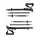 7. Kije trekkingowe LEKI SHERPA FX, 120-140cm czarne