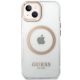 3. Etui Guess Metal Outline MagSafe na iPhone 15 Plus / 14 Plus - złote