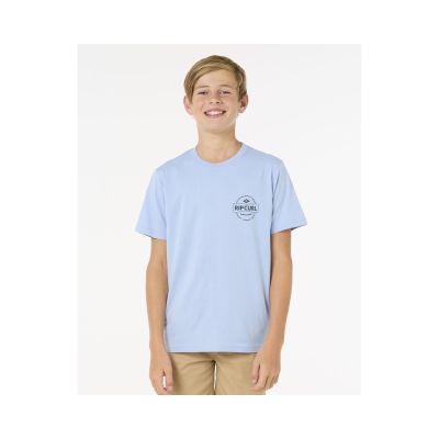 Koszulka dziecięca RIP CURL STAPLE TEE - BOY niebieska