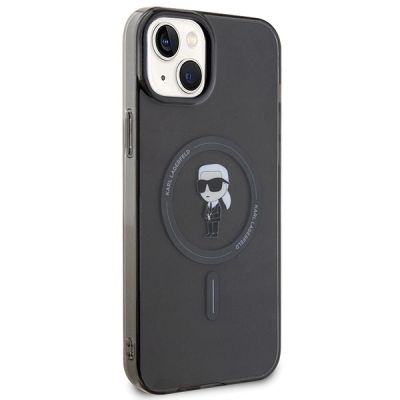 4. Etui Karl Lagerfeld IML Ikonik MagSafe na iPhone 15 Plus - czarne