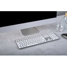 Klawiatura bezprzewodowa do Mac KW 9100 Slim Wireless Silver Germany