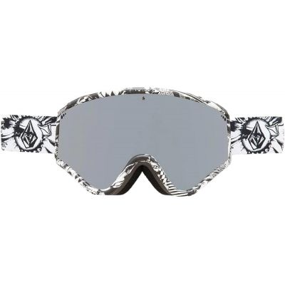 3. Gogle narciarskie damskie/męskie Volcom YAE OP ART/SILVER CHROME ochrona UV snowboardowe szare (VG0722318)
