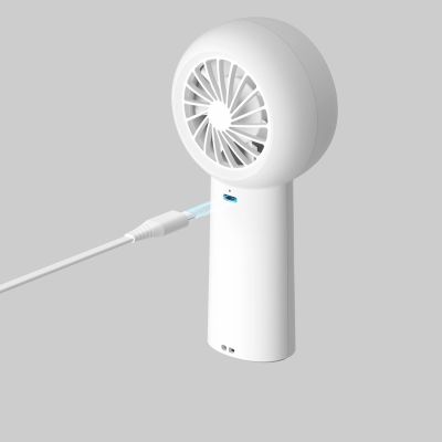 11. Mini dmuchawa Jisulife Handheld Fan Life5 Plus 4000 mAh przenośny wiatraczek wentylator USB - biały