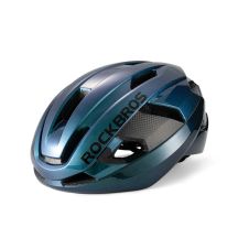 Kask rowerowy Rockbros LK-15 z włókna węglowego rozmiar L (58–62 cm) - niebieski kameleon