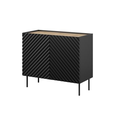 Komoda 2D ONDA 98x45x85 czarny