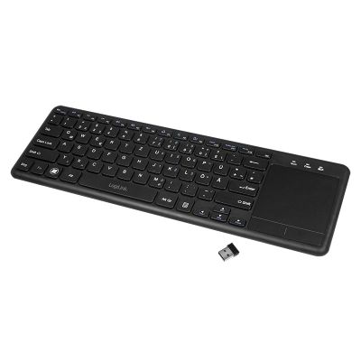 2. LogiLink ID0188 klawiatura Dom RF Wireless QWERTZ Czarny