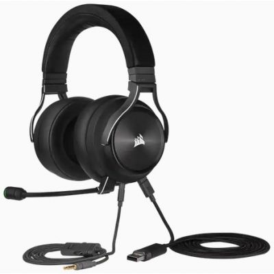 8. Corsair VIRTUOSO RGB Wireless XT Zestaw słuchawkowy Przewodowy i Bezprzewodowy Opaska na głowę Bluetooth Czarny