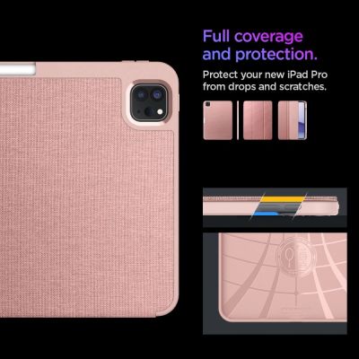 15. Etui Spigen Urban Fit na iPad Pro 11" 5 / 6 / 2024-2025 - różowe