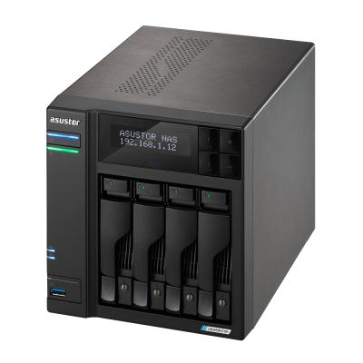 4. NAS Asustor AS6702T Lockerstor 4 Gen2; Tower; 4x (3.5" SATA HDD/ 2.5" SSD); Intel Celeron N5105; 4GB DDR4 SODIMM (max. 16GB), 2x 5Gb, 4x M.2 2280 NVMe PCIe 3.0, 2x USB  3.2 Gen 2, 1x HDMI 2.0b