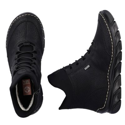 16. Botki damskie ocieplane czarne Rieker 55069-00