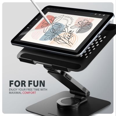 3. Axagon STND-LRB Laptop-Ständer, 360° drehbar, Doppelgelenk, verlängerbar Podstawka pod notebooka i tablet Czarny 43,9 cm (17.3")