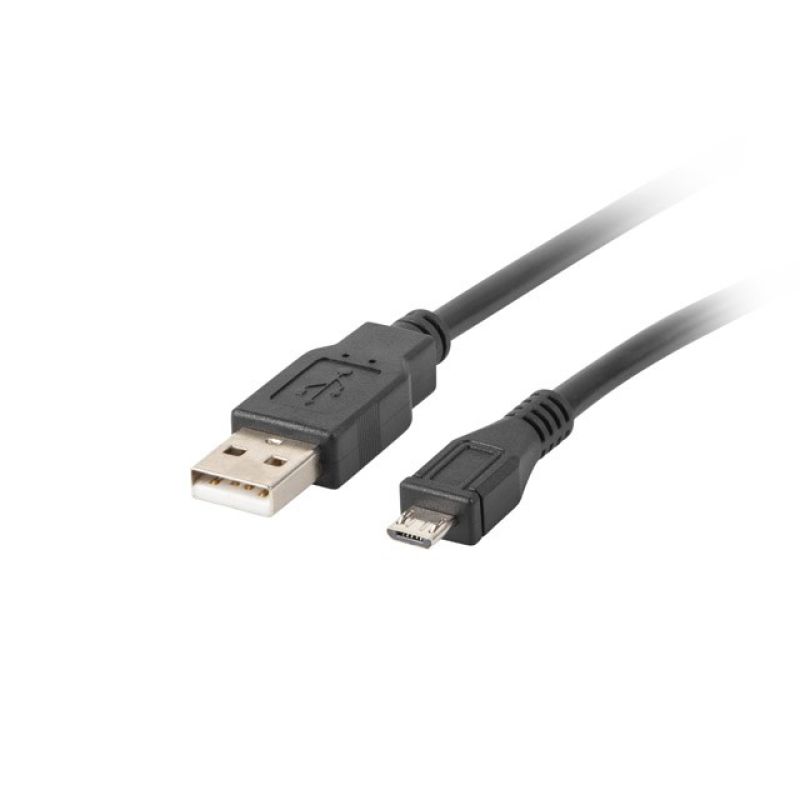 Kabel Lanberg CA-USBM-10CC-0018-BK (USB 2.0 M - Micro USB M; 1,8m; kolor czarny)
