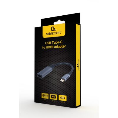 3. GEMBIRD ADAPTER USB TYP-C DO HDMI NA KABLU SZARY, 15CM