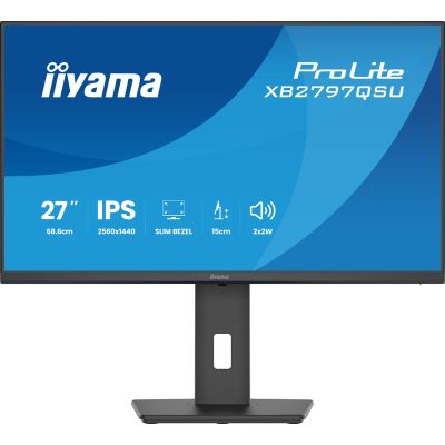 31. iiyama ProLite XB2797QSU-B1 monitor komputerowy 68,6 cm (27") 2560 x 1440 px Quad HD LED Czarny
