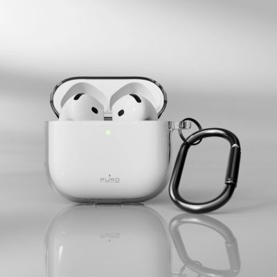 5. Etui Puro 0.3 Nude na AirPods 4 - przezroczyste
