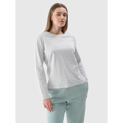 Longsleeve oversize gładki damski 4F 4FWMM00TLONF431-27M