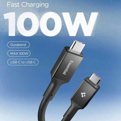 2. Kabel Spigen EB10020CC USB-C 100 W 200 cm - czarny