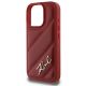 6. Etui Karl Lagerfeld Quilted Signature na iPhone 16 Pro - czerwone