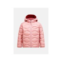 Kurtka puchowa juniorska PEAK PERFORMANCE Jr Helium Down Hood Jacket kolor różowy