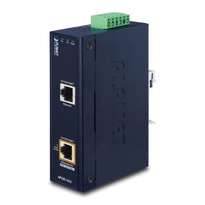 2. PLANET IPOE-162 łącza sieciowe Gigabit Ethernet (10/100/1000) Obsługa PoE Czarny
