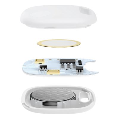 11. Baseus T2 Pro inteligentny lokalizator GPS do kluczy torebki dla dziecka biały (FMTP000002)