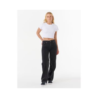 4. Spodnie RIP CURL AGGIE RELAXED JEANS czarne