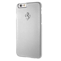Etui Ferrari Perforated Aluminium na iPhone 6 / 6S - srebrne