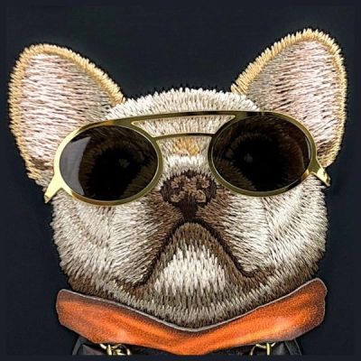 9. Etui Nimmy Glasses Cool Dog na iPhone 16 - czarne