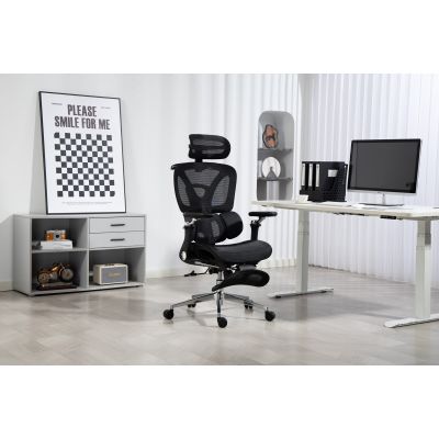 Activejet Fotel biurowy Ergonomiczny YK848 czarny