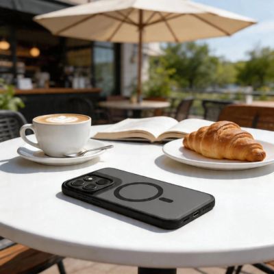 4. Etui Tech-Protect Magmat MagSafe na Motorola Moto G57 Power / G67 Power - czarne matowe