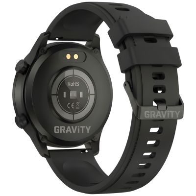 16. Smartwatch Gravity Czarny 2 Paski GT10-3