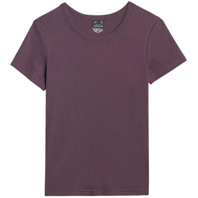 2. Koszulka damska 4F F2337 ciemny fiolet 4FWAW25TTSHF2337 50S