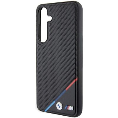6. Etui BMW Carbon Tricolor Line MagSafe na Samsung Galaxy S24+ - czarne