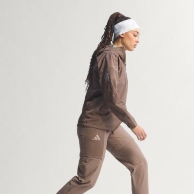 9. Kurtka damska adidas TERREX Xperior 2.5L Hybrid Primeknit Climaproof Jacket - trace brown rozmiar: l