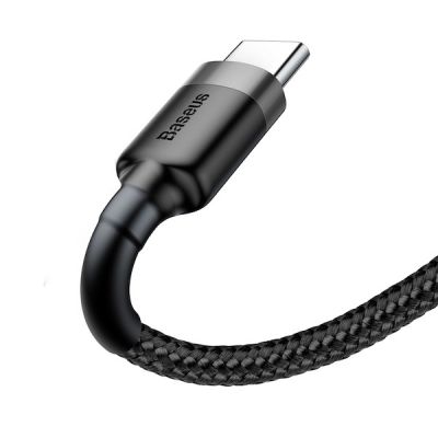 3. BASEUS KABEL USB DO USB-C CAFULE 3A 1M SZARO-CZARN