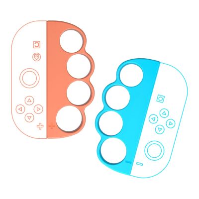 24. Pakiet akcesoriów rodzinnych 23 w 1 do konsoli Nintendo Switch 2 - zestaw pomarańczowy i niebieski