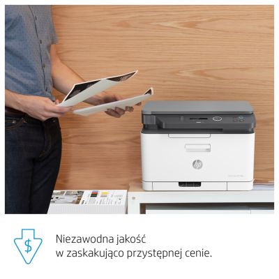 22. Urządzenie wielofunkcyjne HP Color Laser MFP 178nw 4ZB96A (laserowe, laserowe kolor; A4; Skaner płaski)