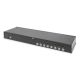 9. Przełącznik KVM 8 portowy, Rack 19", 4K 30Hz, 8xHDMI IN, 1xHDMI OUT, 2xUSB A
