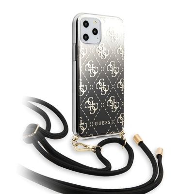 Etui Guess 4G Gradient na iPhone 11 Pro Max - czarne