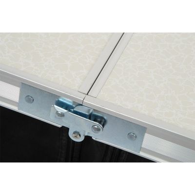 10. STOLIK TURYSTYCZNY SKŁADANY KEMPINGOWY 120x47x70/62/54CM Z SZAFĄ 33X30X36CM